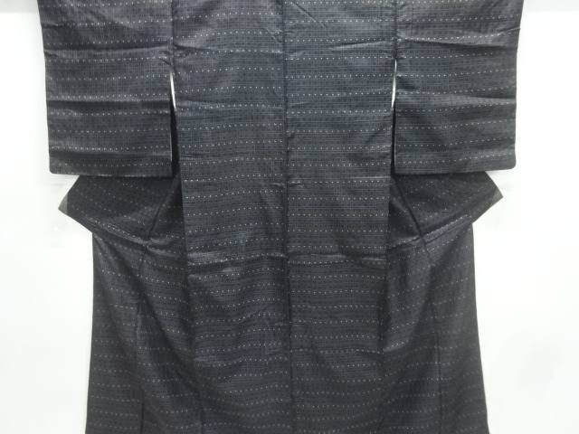 JAPANESE KIMONO / ANTIQUE KIMONO / SILK / TSUMUGI / WOVEN SQUARE